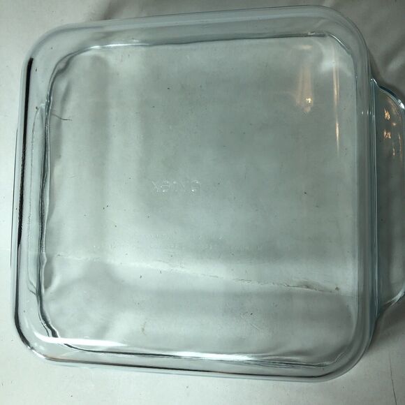 Pyrex‎ Dish Pan 2 Qt Clear 8x8x2 Square Casserole Brownie Baking #222 No Lid B3 - Picture 9 of 9